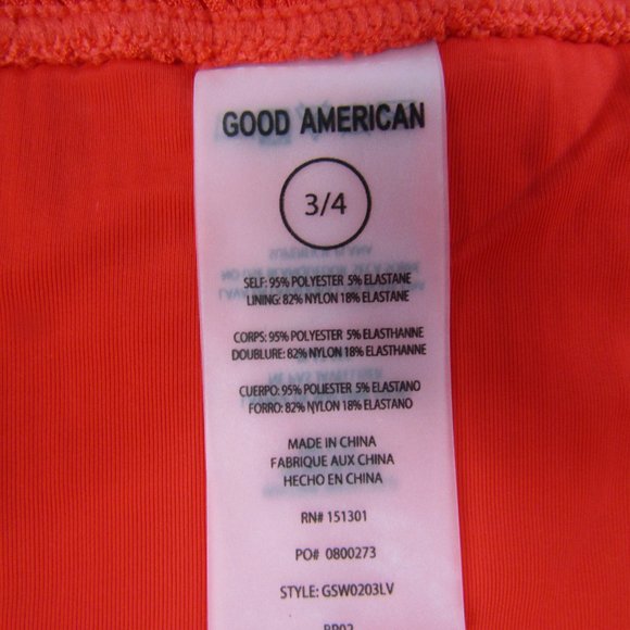 Good American Always Fits Mini Skirt In Bright Poppy Red Stretchy - Picture 6 of 11